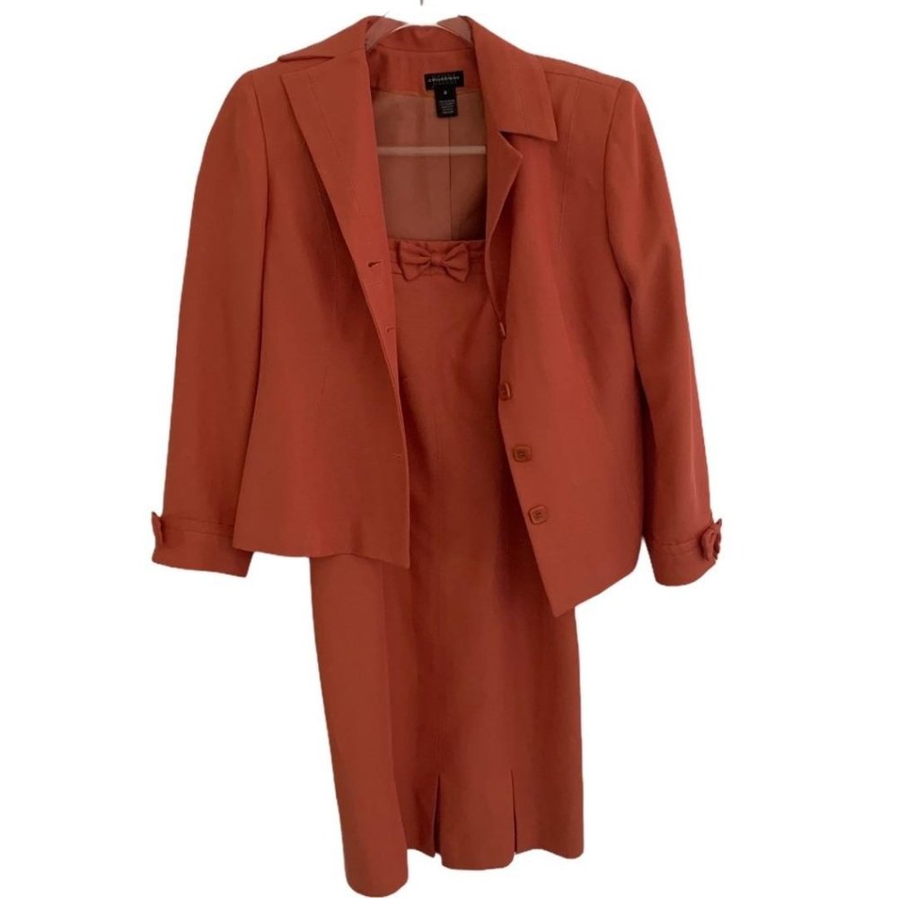 Juliana Collezione Peach Dress Suit & Blazer Set 9